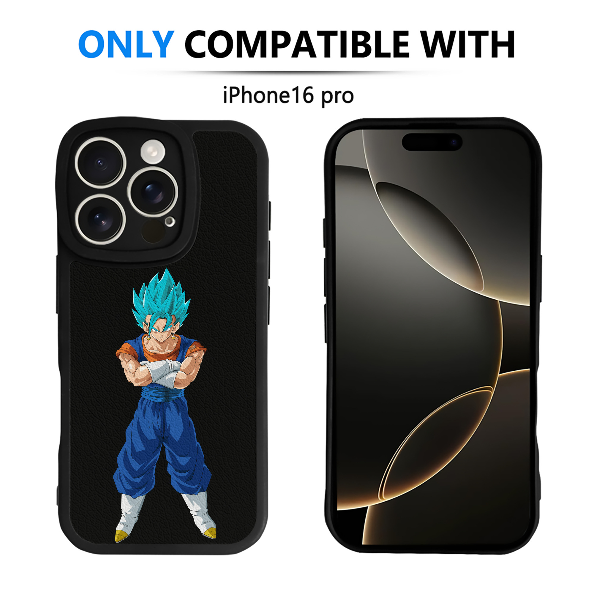 （画像用） ドラゴンボール ベジット DRAGON BALL Vegetto 【iPhone 16シリーズ対応】シリコンスマホケース（レザー調） 材質：シリコン